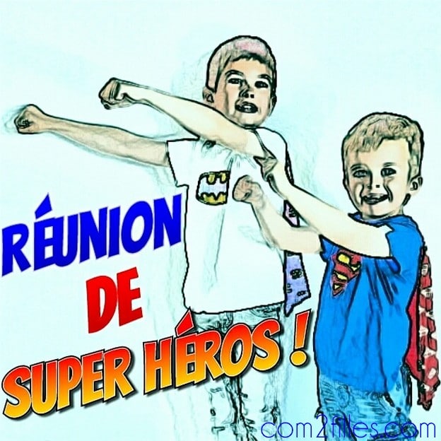 Invitation super heros