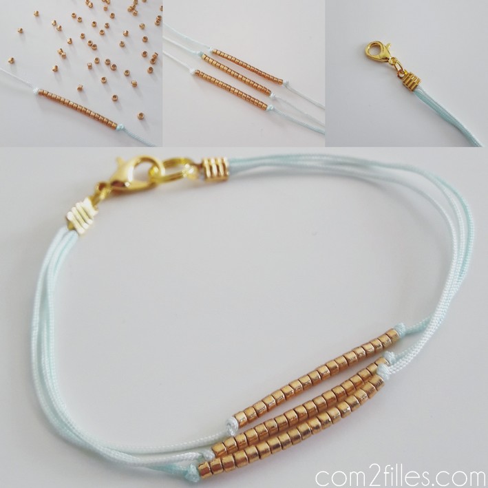 Tuto bijoux fantaisie - Bracelet DIY - delicat