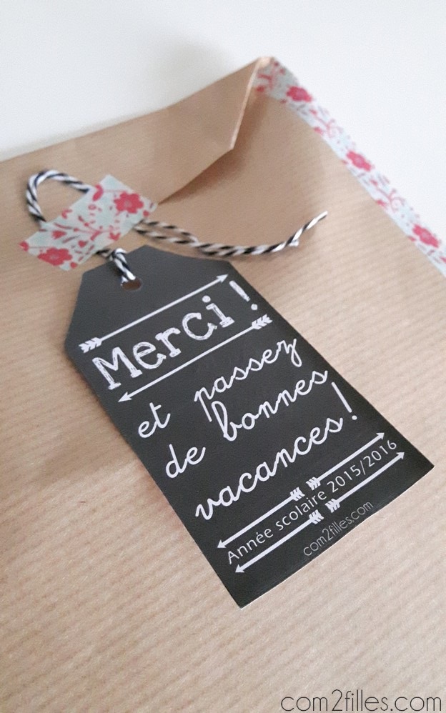 merci maitresse - gift tag - masking tape toga
