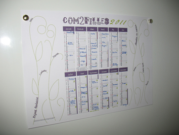 calendrier A4 2011
