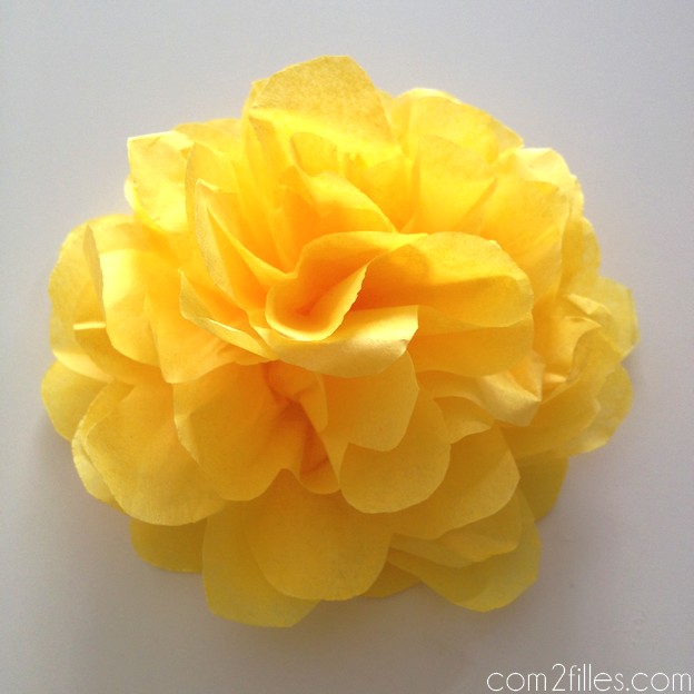 DIY - fleur en papier de soie