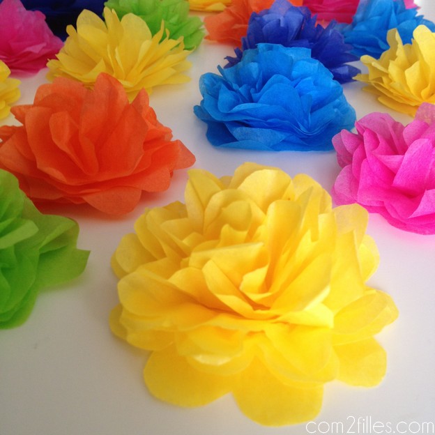 DIY - fleurs en papier de soie
