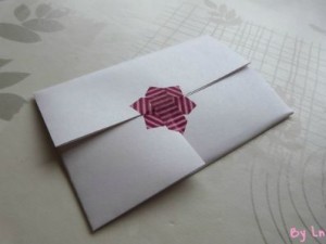 enveloppe pliage papier origami simple