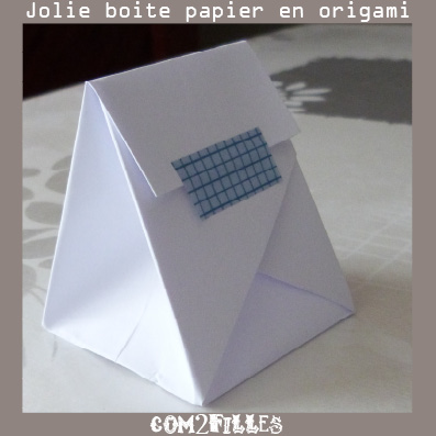 boite papier origami tutoriel