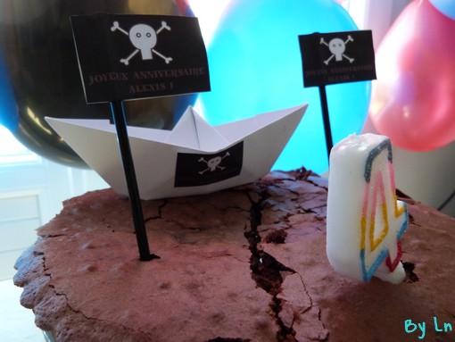 gâteau déco pirates