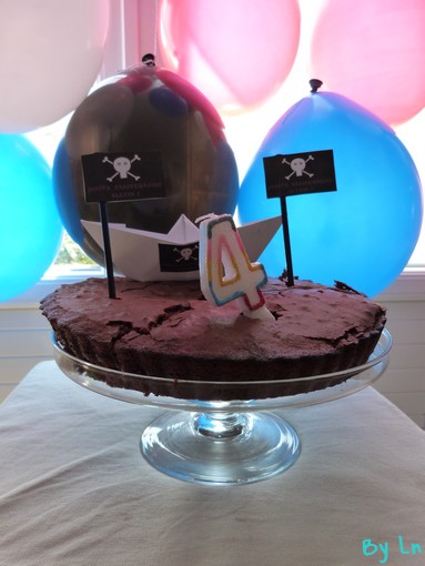 gâteau décoration pirates