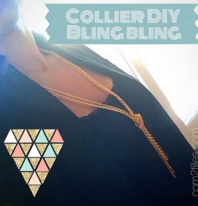 Un collier bling bling DIY en 2 minutes !