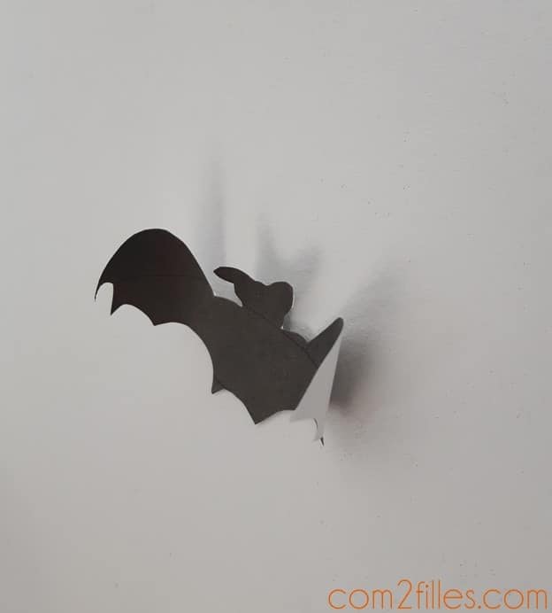 chauve souris halloween papier - déco murale