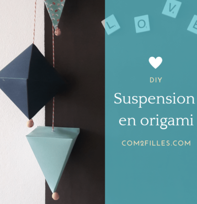 DIY – des suspensions en origami pour la craft night Saint-Nazaire