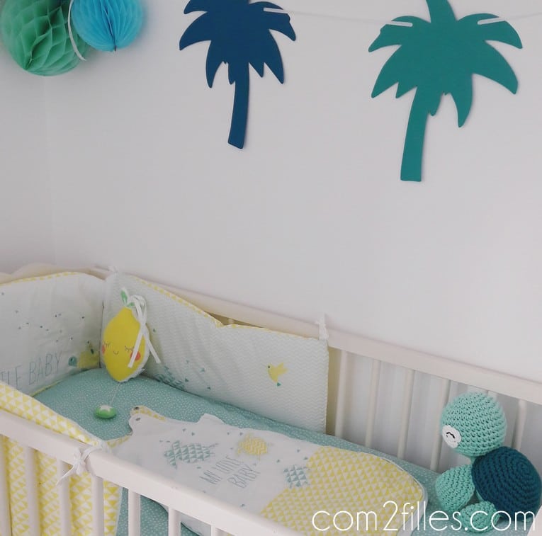 decoration chambre enfant tropiques