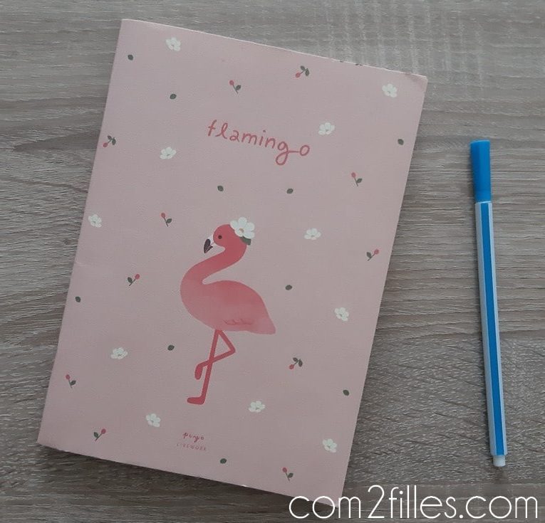 carnet creatif - flamingo - flamand rose