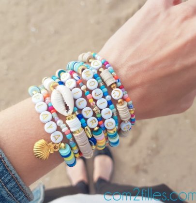 Mes bracelets de l’été en perles heishi